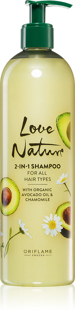 Oriflame Love Nature Organic Avocado Oil & Chamomile Care Shampoo 2 in 1