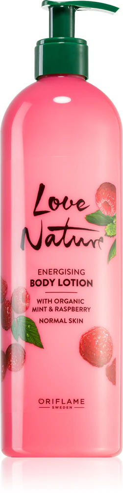 Oriflame Love Nature Organic Mint & Raspberry energizing body lotion