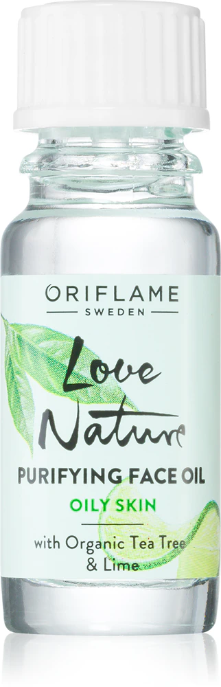 Oriflame Love Nature Organic Tea Tree & Lime the cleansing oil for problematic skin, acne