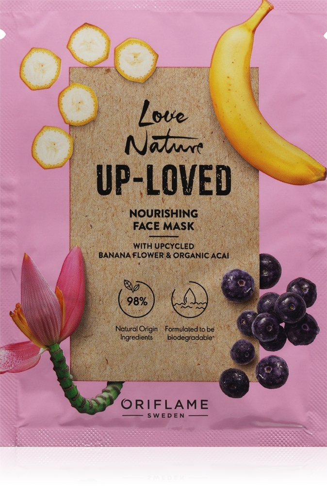 Oriflame Love Nature Up-Loved Upcycled Banana Flower & Organic Acai Moisturizing and Nourishing Face Mask