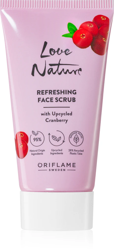 Oriflame Love Nature Upcycled Cranberry refreshing skin peeling