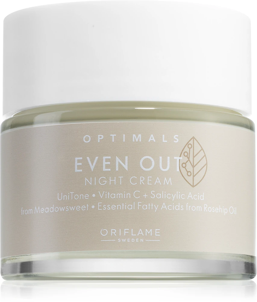 Oriflame Optimals Even Out night cream to stimulate cell regeneration