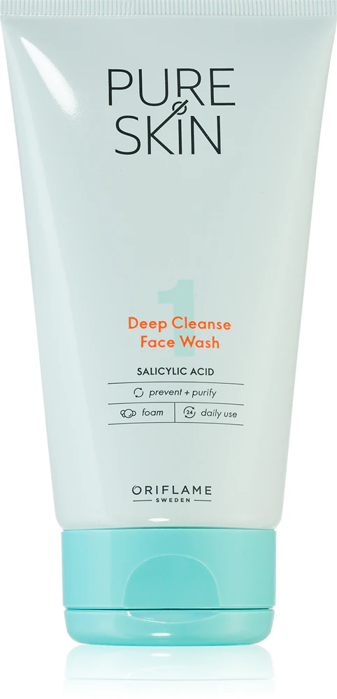Oriflame Pure Skin facial cleansing gel for oily skin