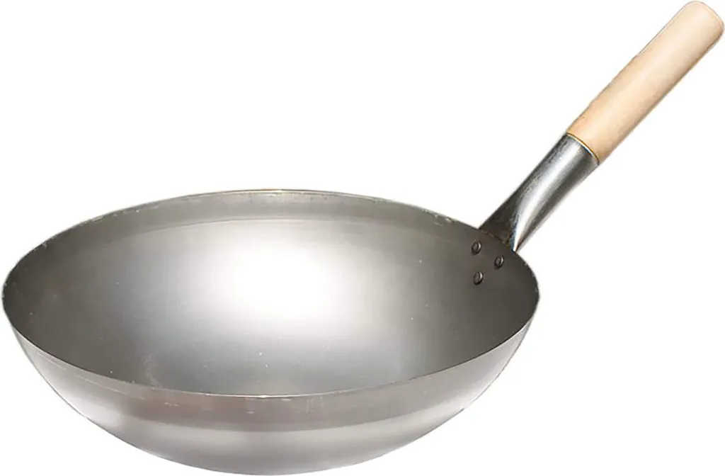 PAELLA WORLD Original Chinese wok pan with wooden handle, Ø 30 cm