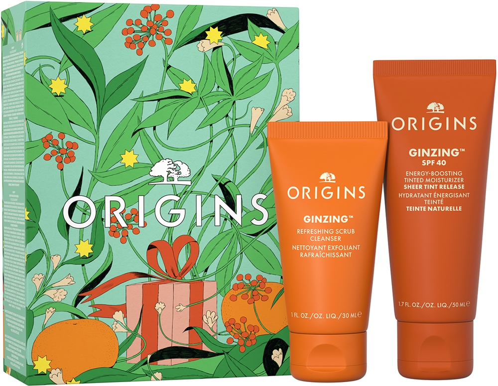 Origins Holiday GinZing Protect & Glow Gift Set for dry skin