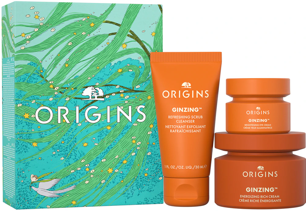 Origins Holiday Glowing Essentials Gift Set for Dry Skin