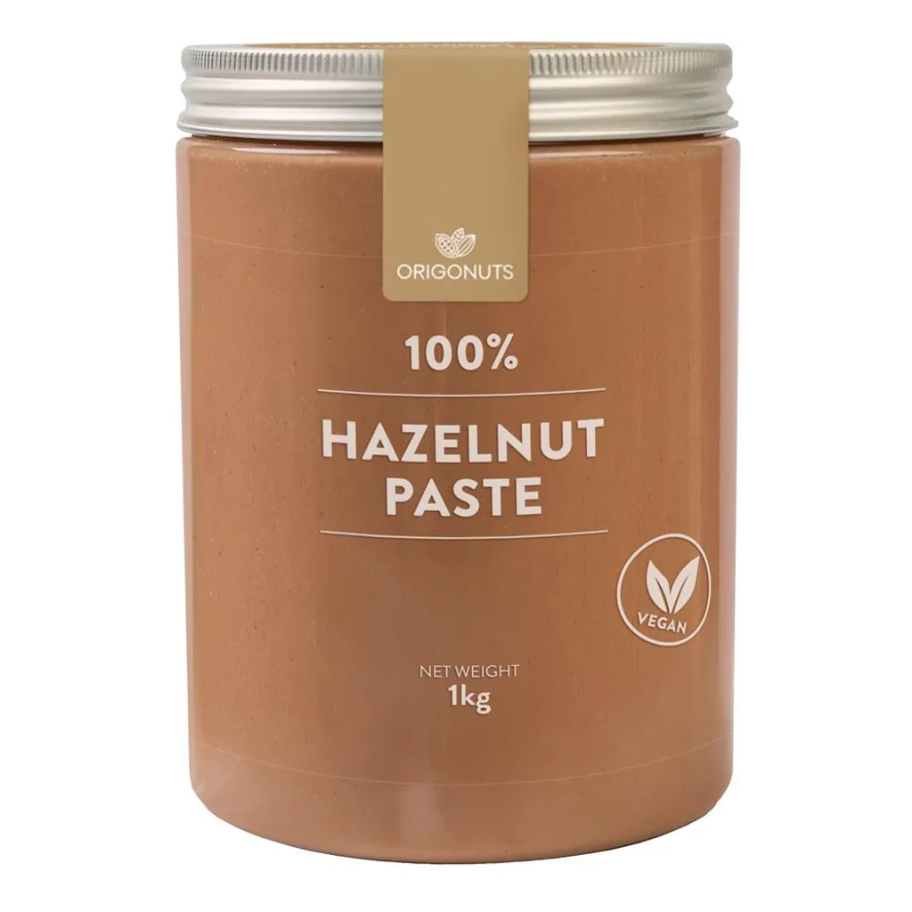 ORIGONUTS, Hazelnut Paste 100%, Hazelnut Cream, Hazelnut Butter, Ice Cream Paste, 1kg 1000g