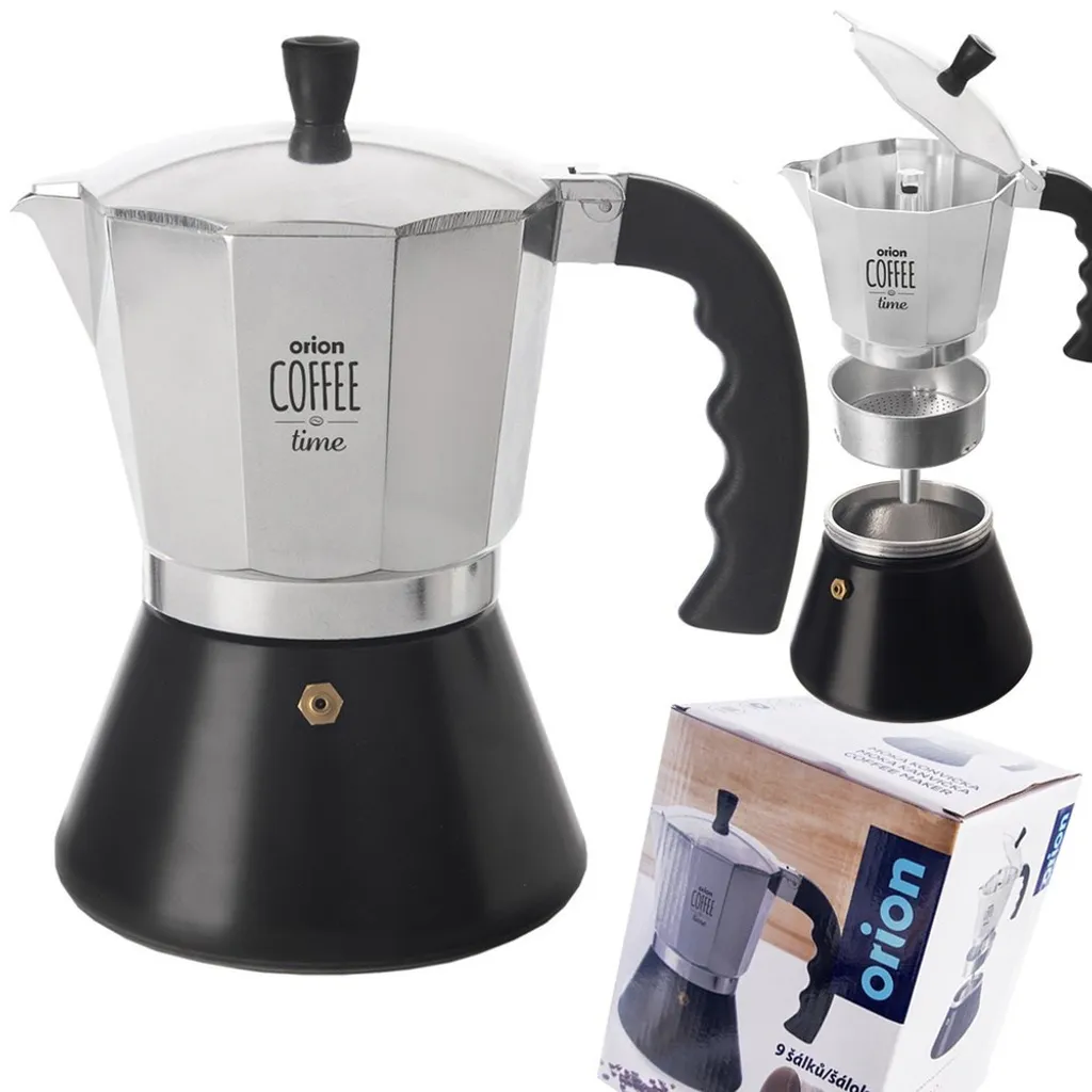 Orion Espresso Maker, Coffee Pot, Coffee Maker, Aluminum Coffee Pot, 450 ml