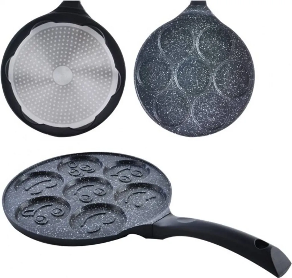 Orion | Pan - Crepe pan - Ø 27 cm - 7 wells - Non-stick coating - for eggs and pancakes