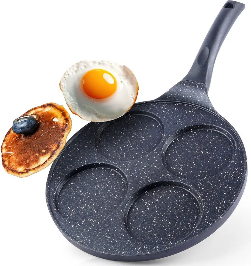 Orion | Frying pan - Egg frying pan - Ø 27 cm - 4 openings - Non-stick coating - Energy saving