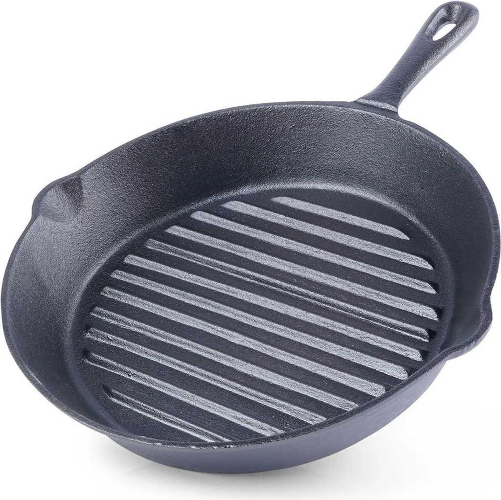 Orion | Frying pan - Grill pan - Cast iron frying pan - Ø 24 cm - Heat resistant - Suitable for induction cooktops