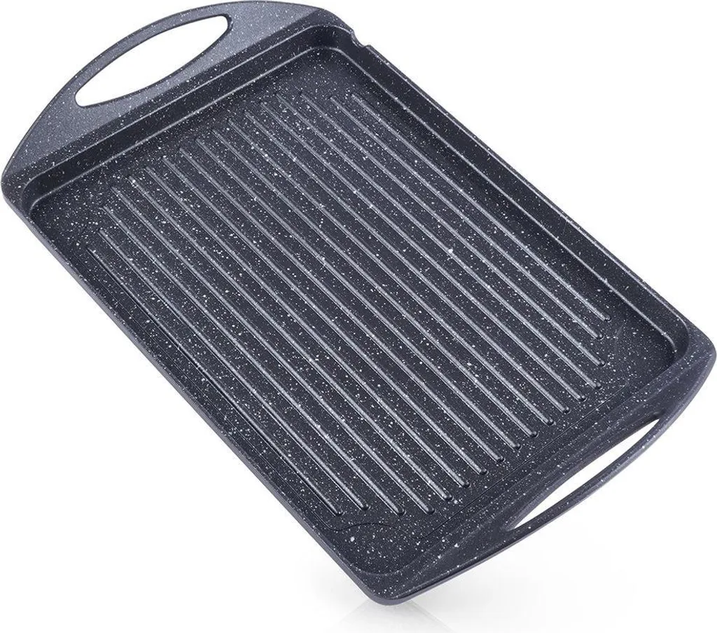 Orion | Pan - Grill plate - 42x27 cm - Granite - Non-stick coating - Heat-resistant - Dishwasher-safe