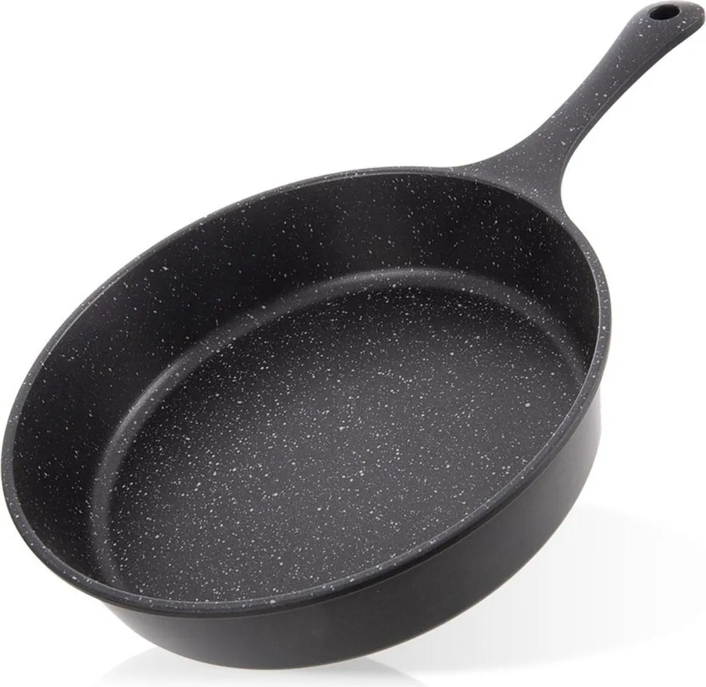 Orion | Deep frying pan - 24 cm - 2 l - Granite coating - Induction/Gas - Black - Non-stick coating - GRANDE