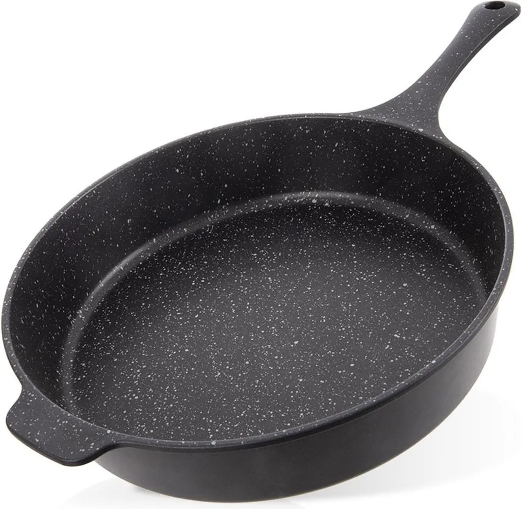 Orion | Deep frying pan - 28 cm - 3 l - Granite coating - Induction/Gas - Black - Non-stick coating - GRANDE
