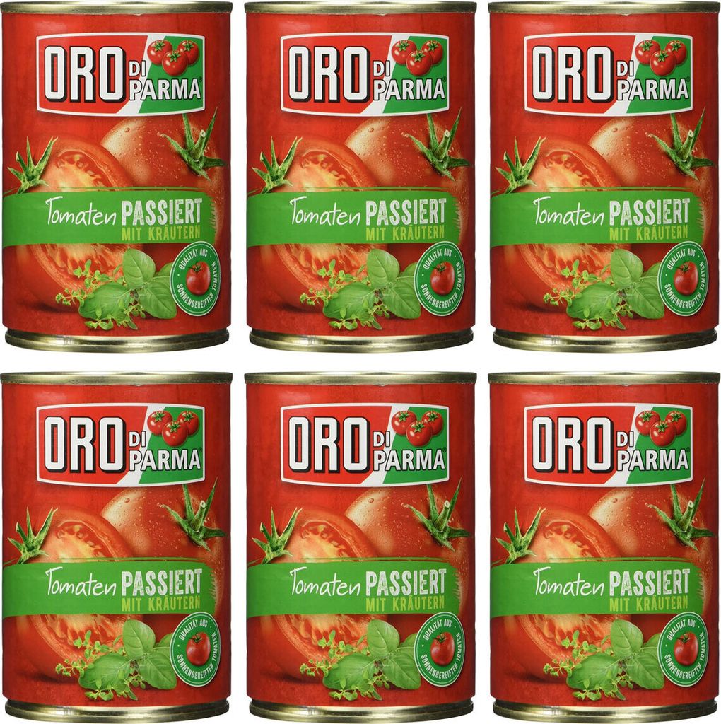Hengstenberg Oro di Parma Sun-Ripened Tomatoes with Herbs 425ml 6-pack 2550 ml