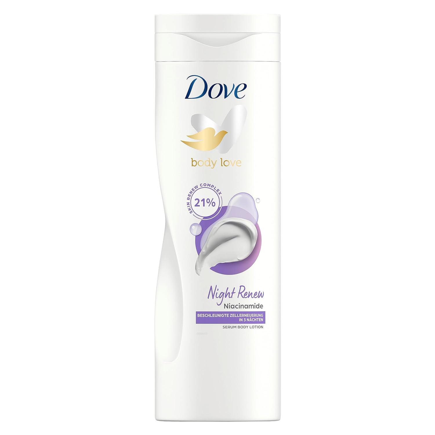 Dove Body Love Serum Body Lotion Night Renew Skin and Body Care with 21% Skin Renew Complex 400 ml