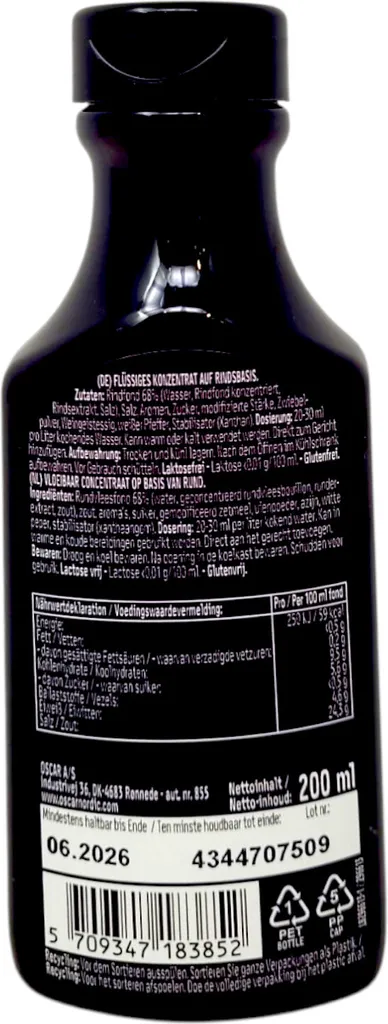 Nestlé Oscar beef concentrate is suitable for soups and sauces 200ml