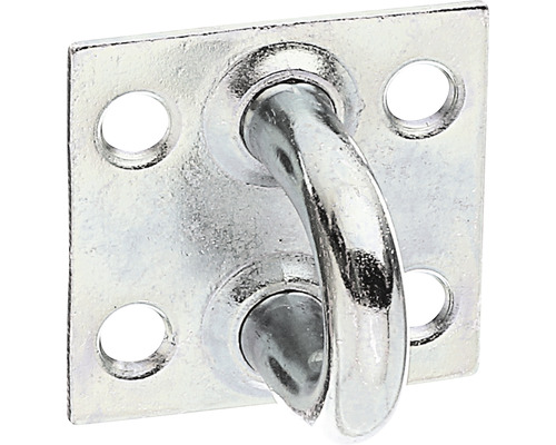 Alberts Eyelet for hasp 37 x 37 x 6.5 mm galvanized, thick-film passivated