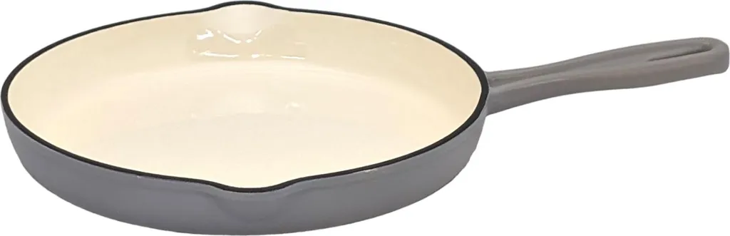 osoltus Enameled Cast Iron Pan 26 cm Enameled Cast Iron Pan Light Grey
