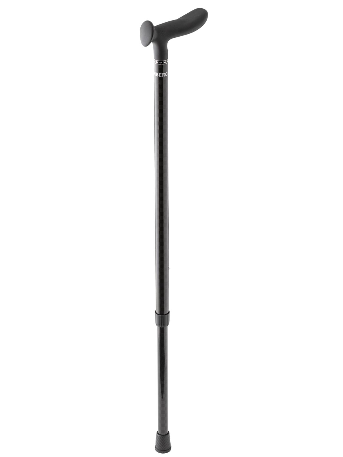 Ossenberg Carbonstock 120 kg – Push button – Soft duckbill handle – anthracite checkerboard