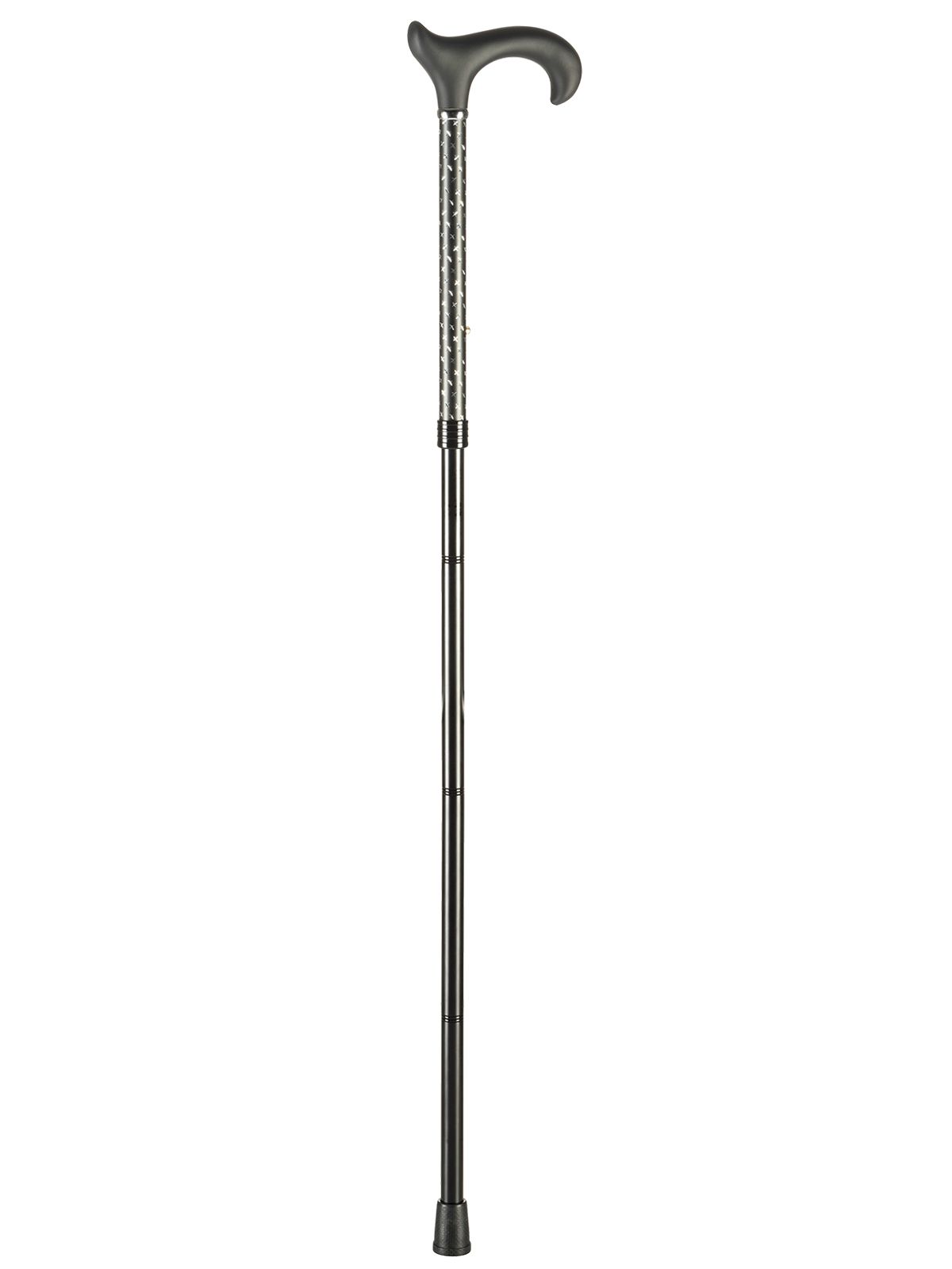 Ossenberg - Folding walking stick made of lightweight metal with soft-touch Derby handle