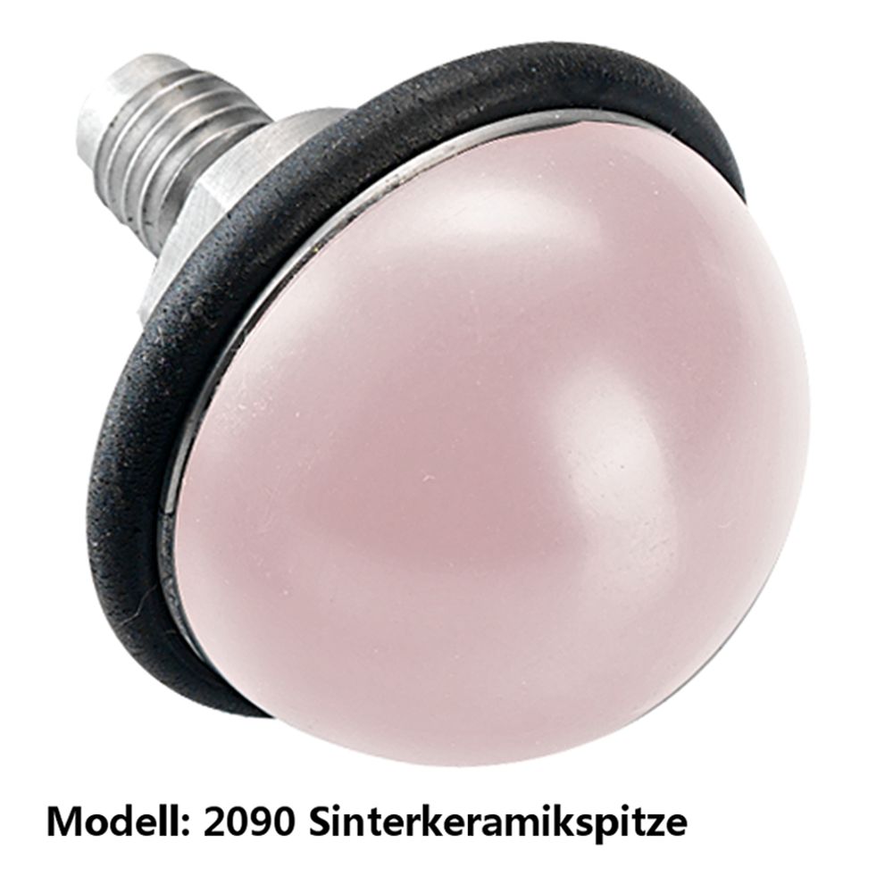 Ossenberg ball tips for guide sticks, non-self-rotating