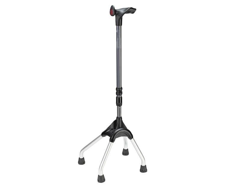 Ossenberg four-foot walking aid, light metal for right-handed people 1 St