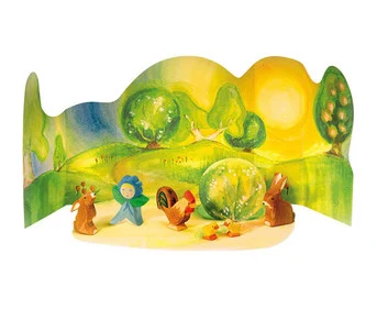 Ostheimer Easter set with diorama, 7 pieces