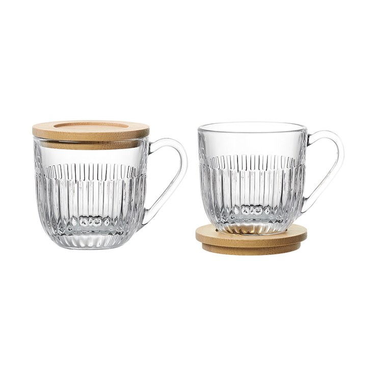 la-rochere Ouessant cup with lid/plate pack of 2