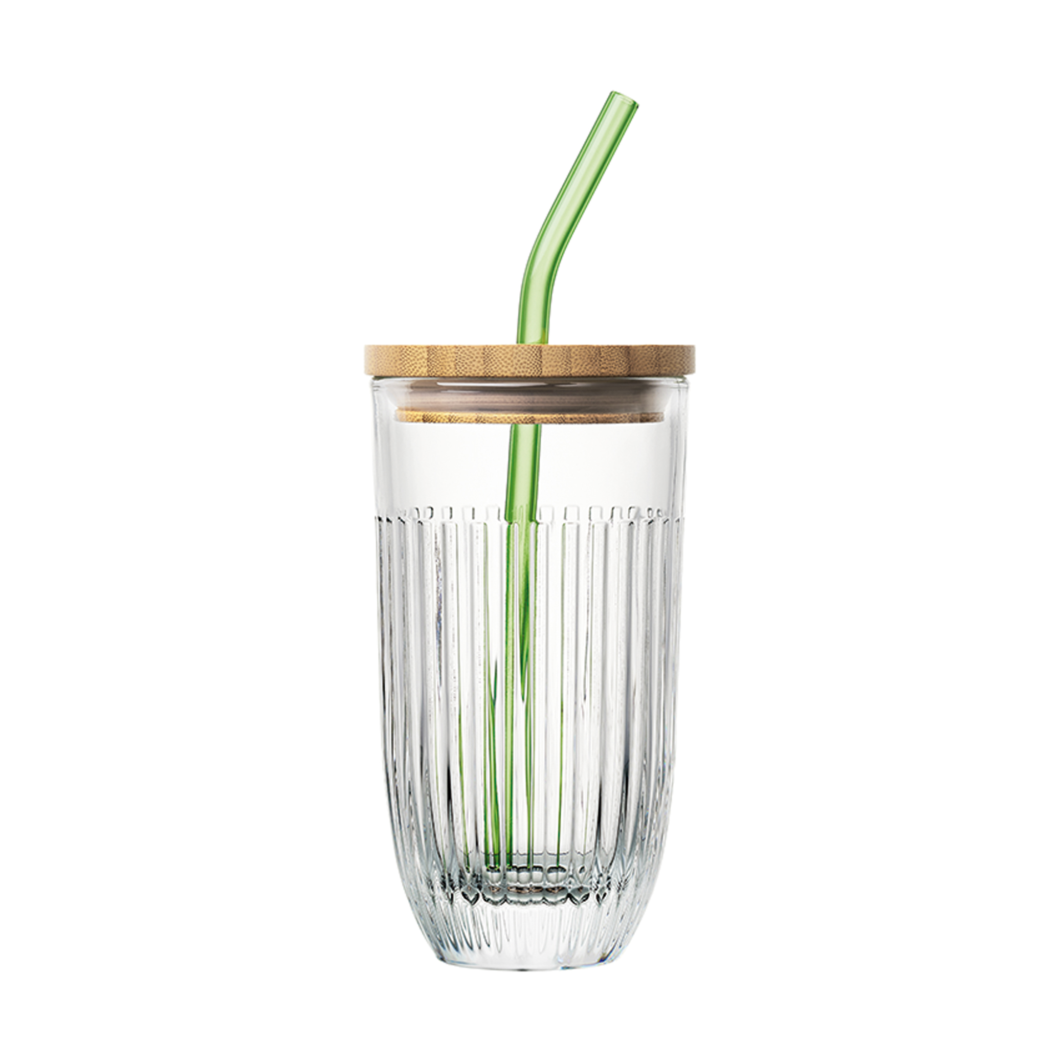 Ouessant smoothie glass with lid and straw 43 cl