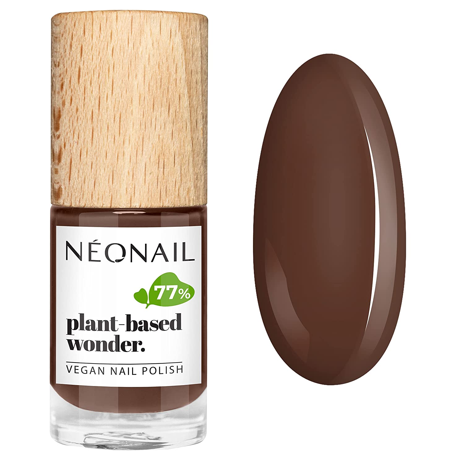 NEONAIL VEGAN Classic Nail Polish Brown 7.2 ml Pure Pecan 8691-7, ‎pure