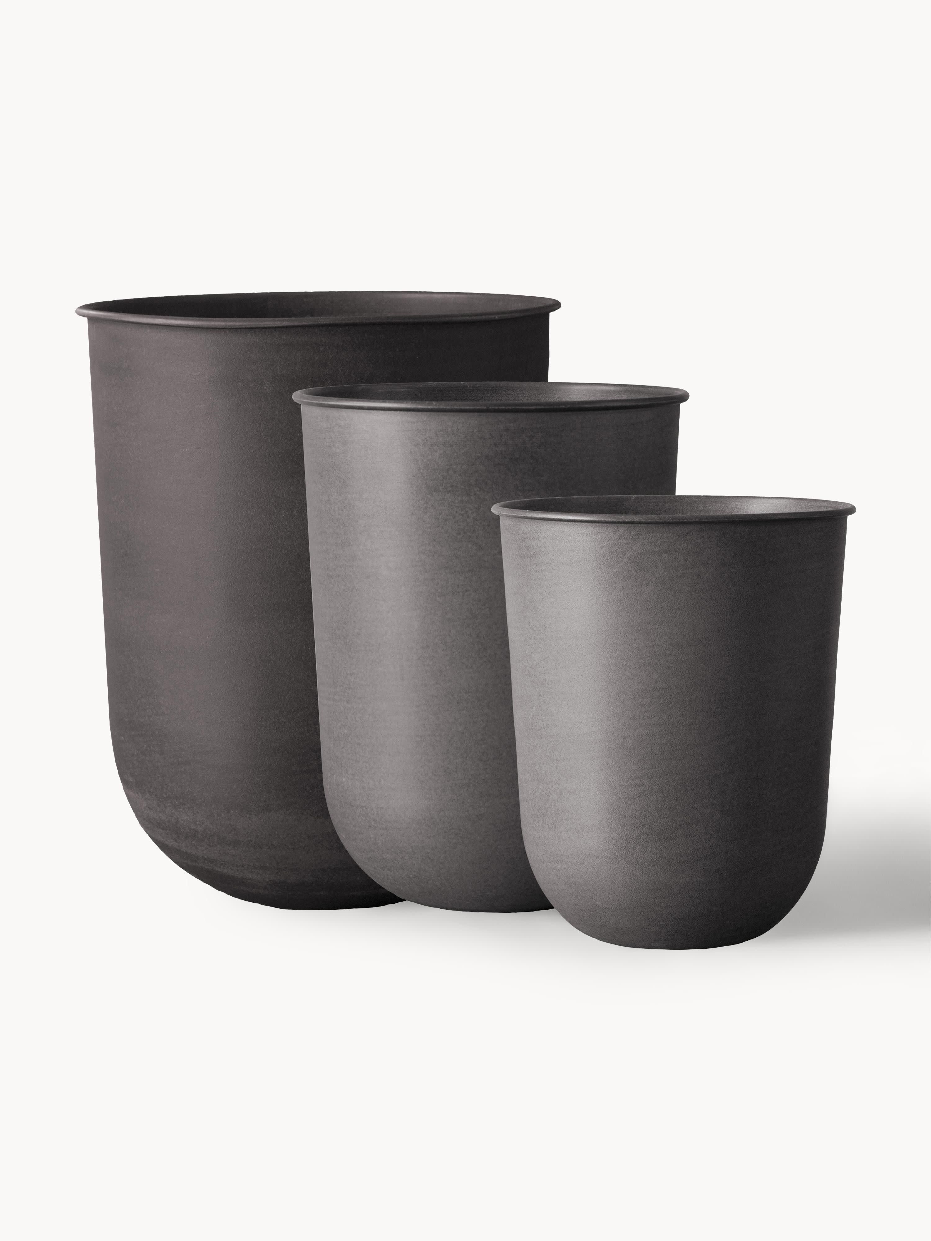 dbkd Outdoor-Blumentöpfe Out, 3er-Set, Taupe, matte