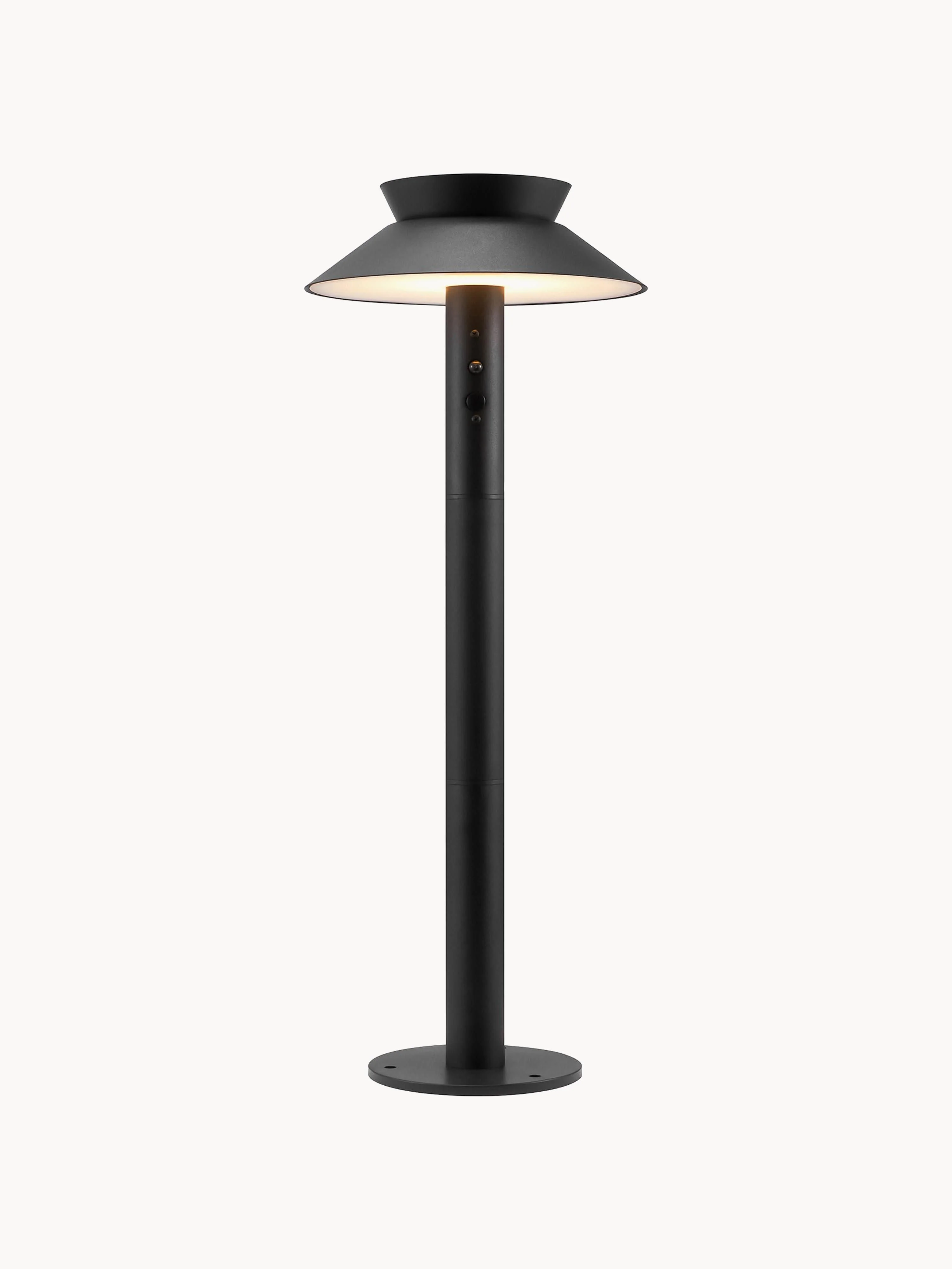 Westwing Collection Justina outdoor LED path light with motion sensor, Black