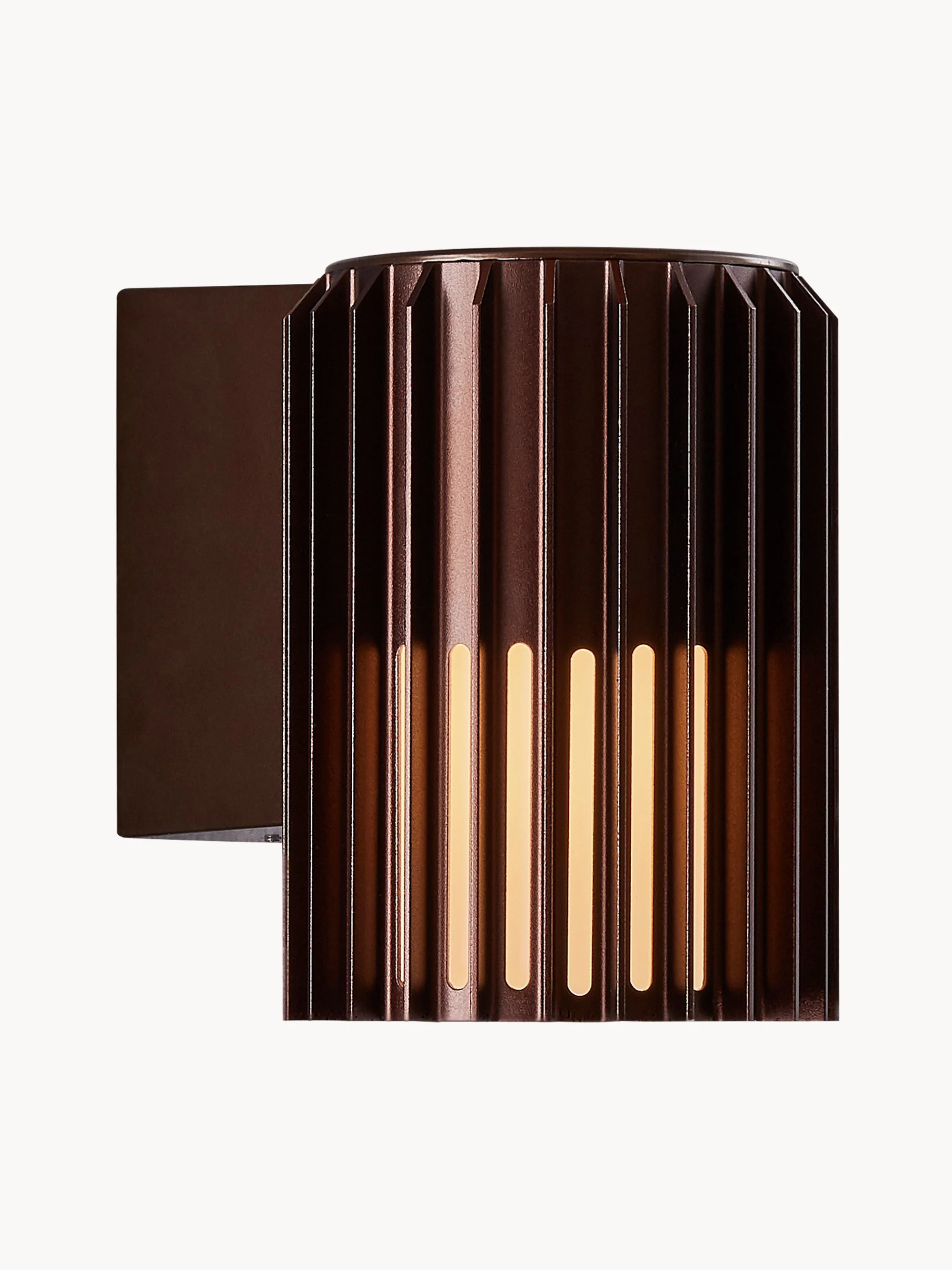 Westwing Collection Aludra outdoor wall light, Brown