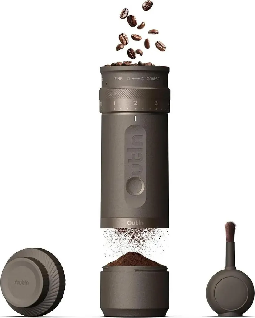 Outin Fino Portable Electric Espresso Coffee Grinder - Electric Grinder - Braun