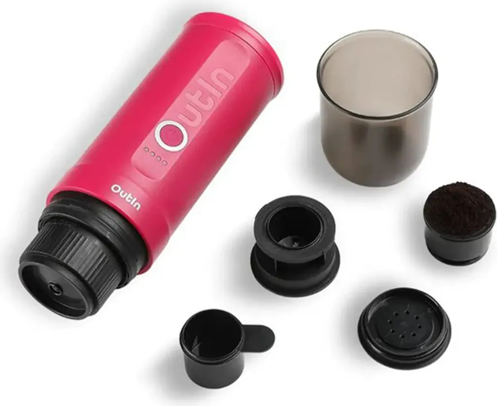 OutIn Outin - Nano Espresso Maker - Przenony ekspres Crimson Red