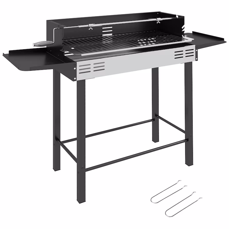 Outsunny - Charcoal Grill - 118L x 32W x 90H cm - Black