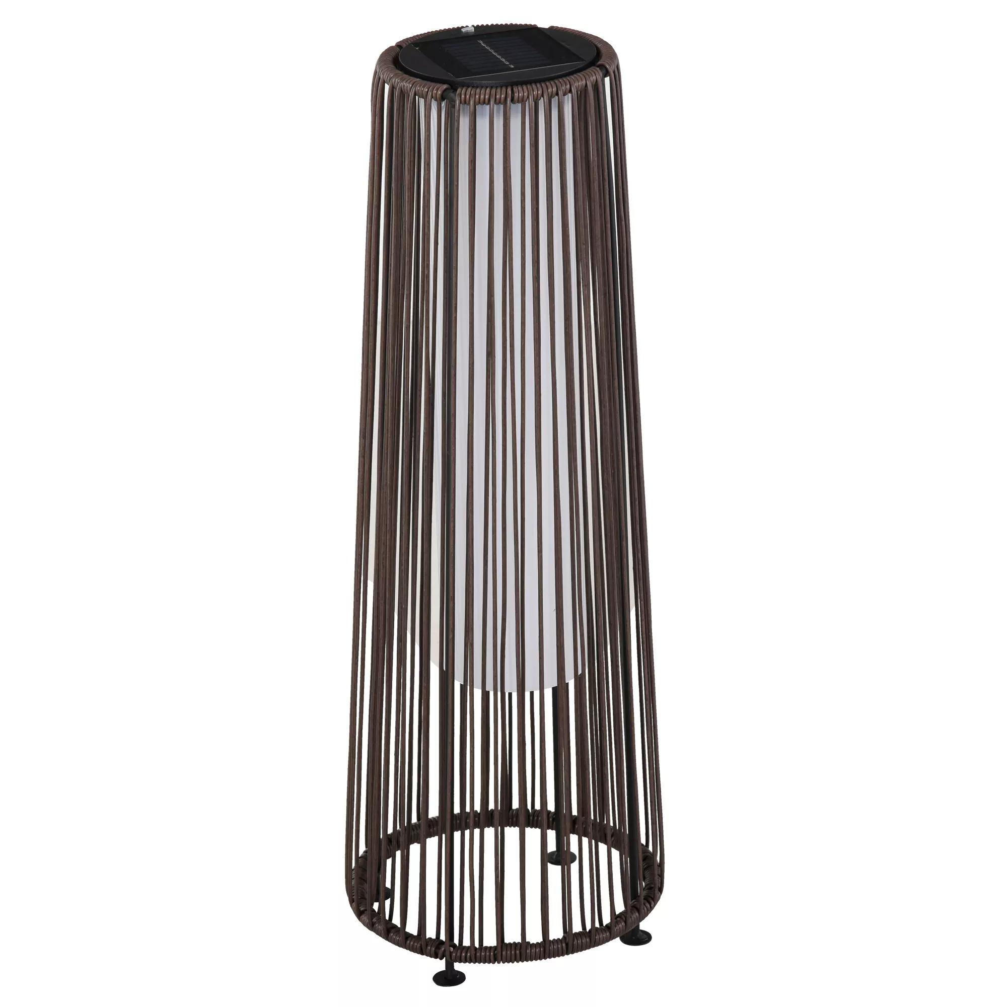 Outsunny SOLAR LAMP, Rattan Solar Light, Splashproof LED Garden Light