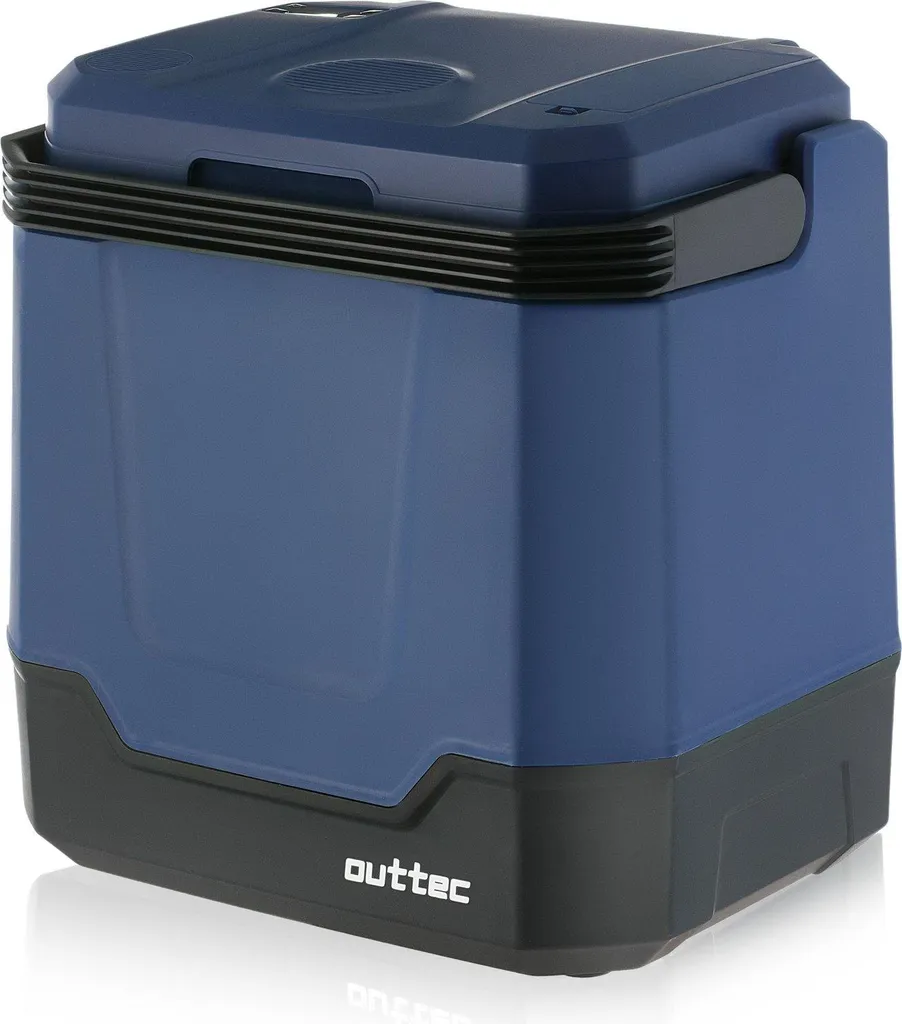 Outtec® Car Refrigerator, Mini Fridge - 33L Capacity - Small Beverage Cooler, Minibar, Portable Cooler for Camping, Office, Garden, Car