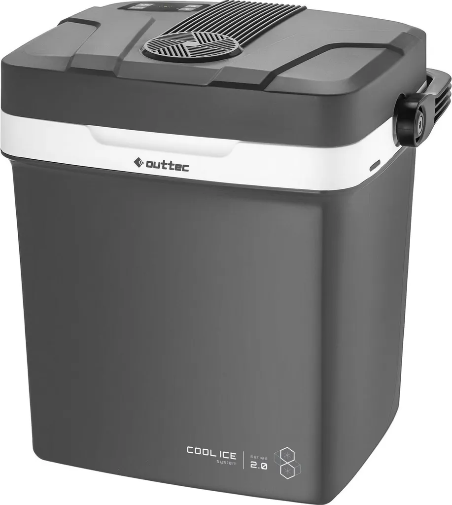 Outtec® Mini Fridge - 27L Capacity - Small Beverage Cooler, Minibar, Portable Cooler for Camping, Office, Garden, Picnic, Outdoor Use