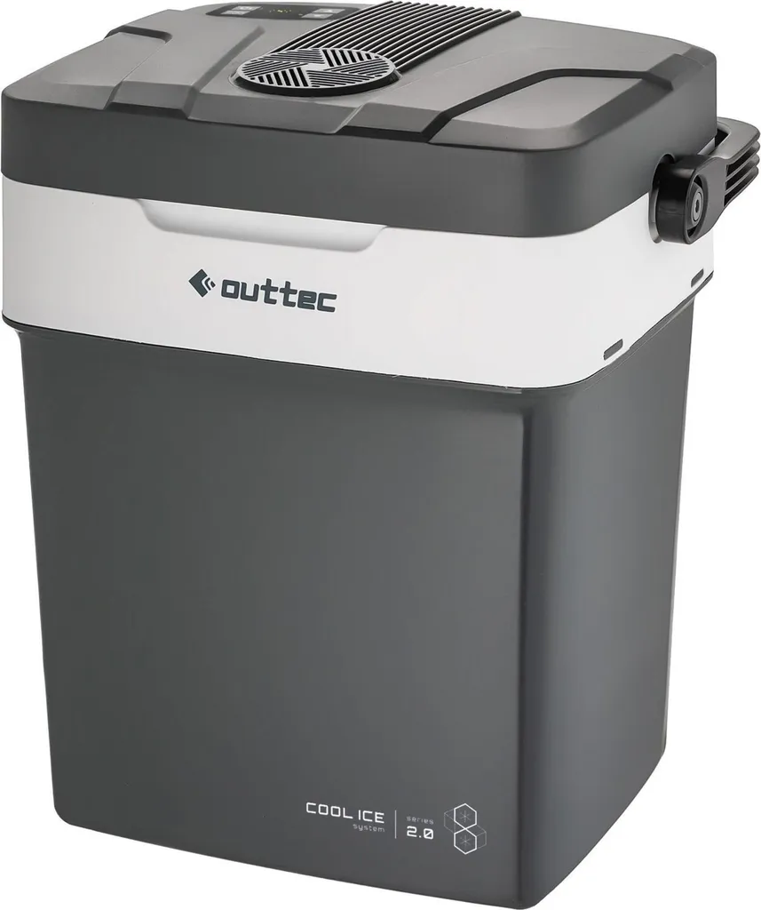 Outtec® Mini Fridge - 32L Capacity - Small Beverage Cooler, Minibar, Portable Cooler for Camping, Office, Garden, Picnic, Outdoor Use