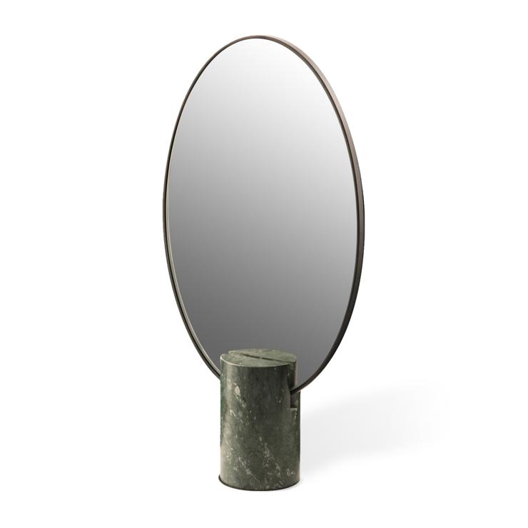 POLSPOTTEN Oval Marble table mirror