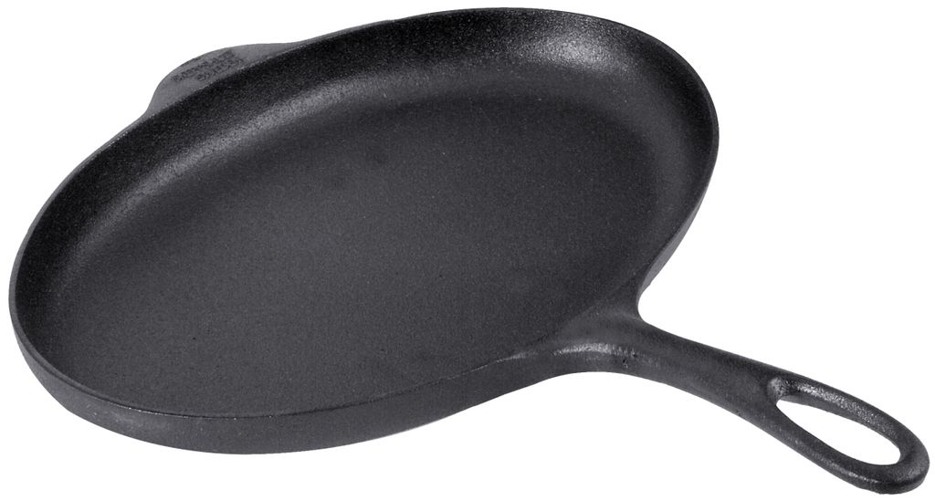 Contacto Oval fish pan, made entirely of cast iron, heavy quality, 32.5 cm x 21.5 cm