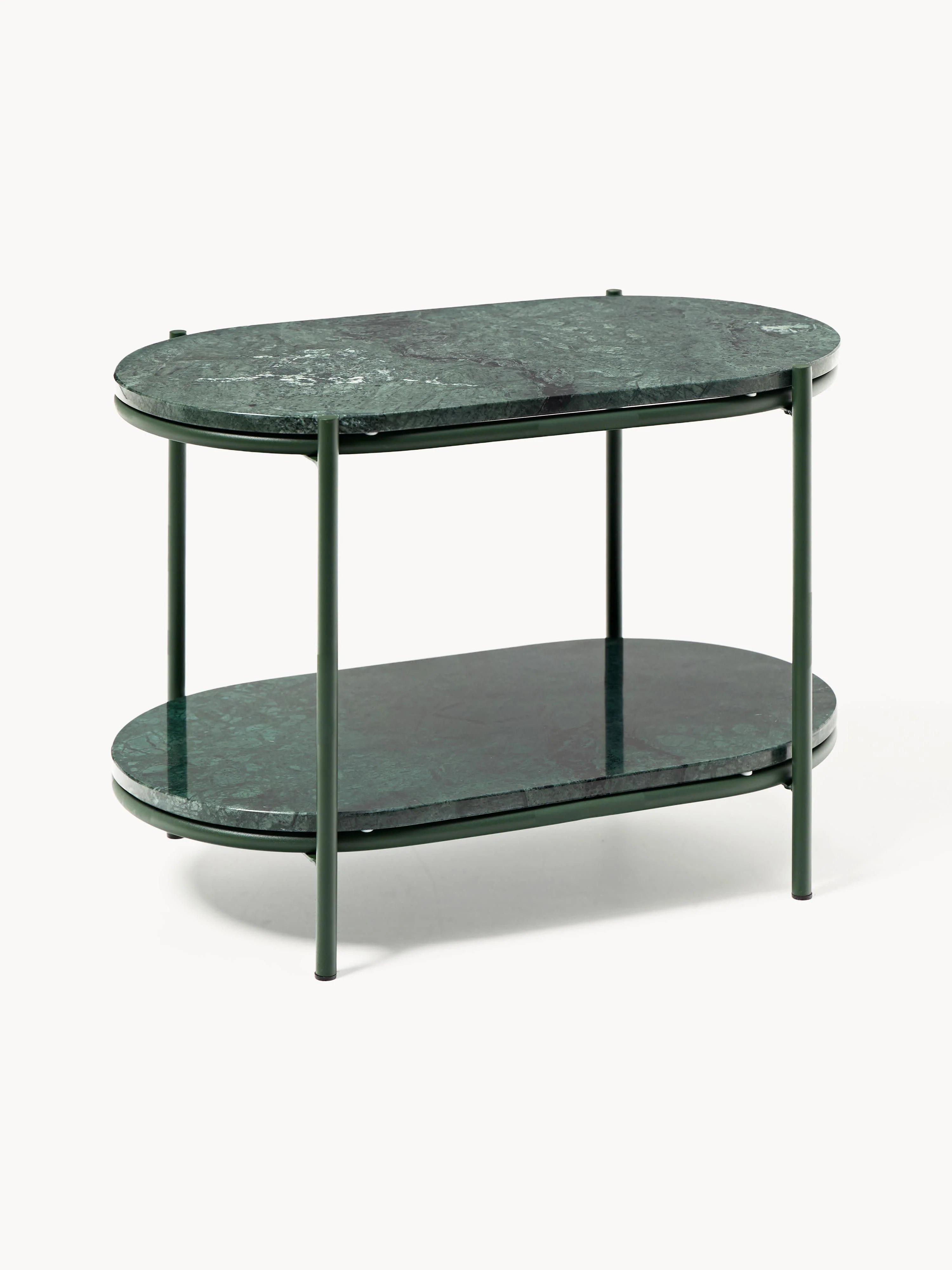Hübsch Oval marble side table Nusa