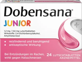 Dobensana Junior strawberry flavor lozenges, 24 pcs