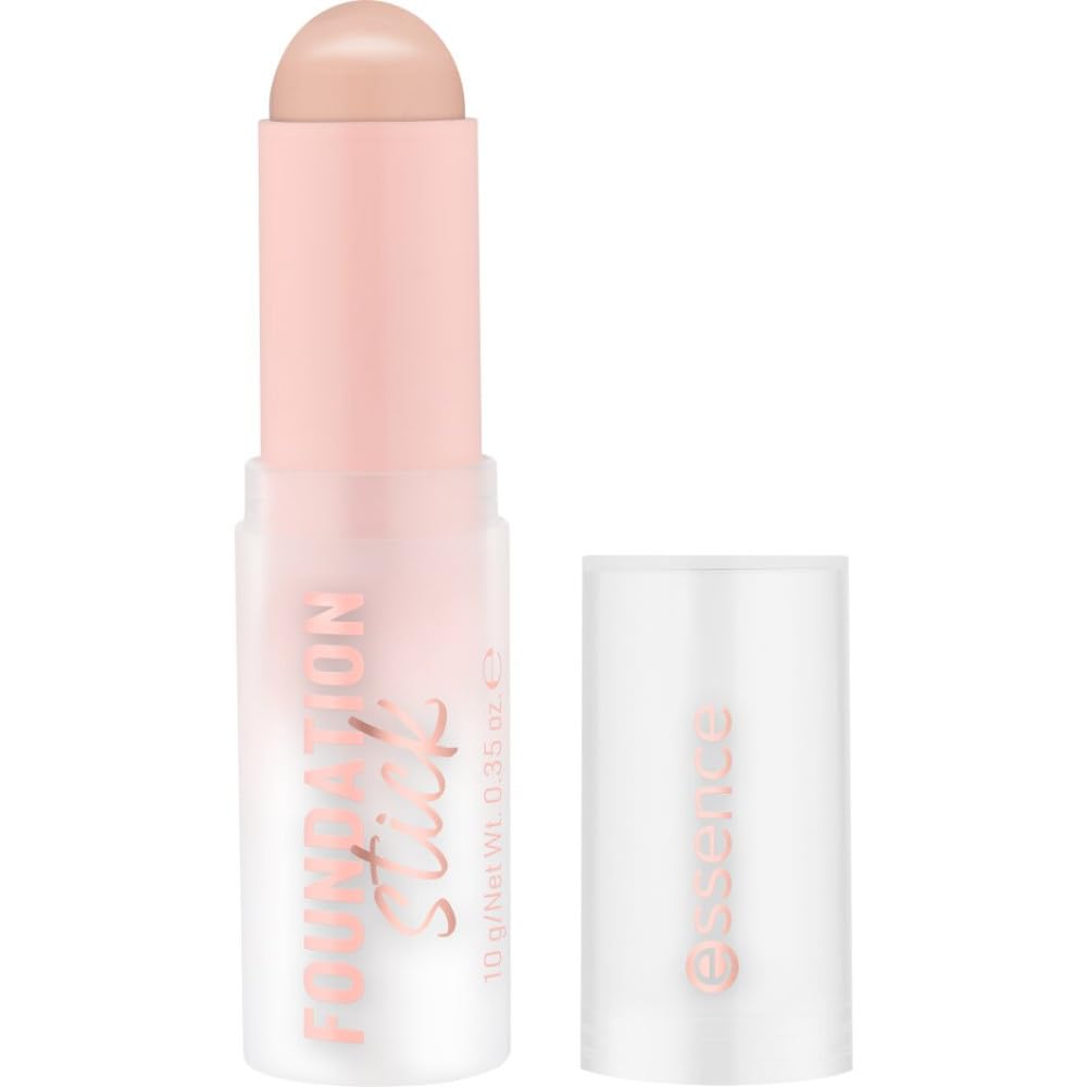 essence cosmetics Essence Foundation Stick No. 130, Nude, Nourishing, Covering, Softening, Natural, Vegan, Oil-Free, No Preservatives, Parabens, Pack of 10 g