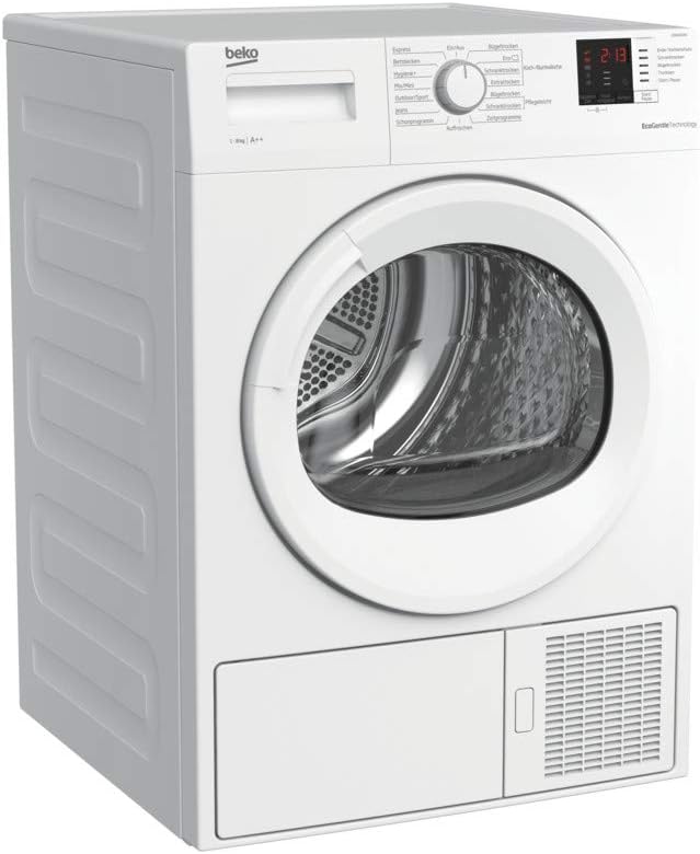 Beko DS8433GX0 Condenser Dryer with Heat Pump Technology / 15 Programs / 8 kg Load Capacity / Stainless Steel Drum / Multifunctional Display