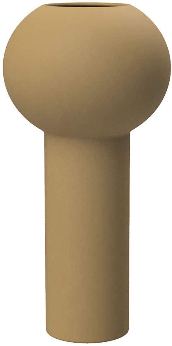 Cooee Design Ceramic Pillar Vase Ochre 12Cm