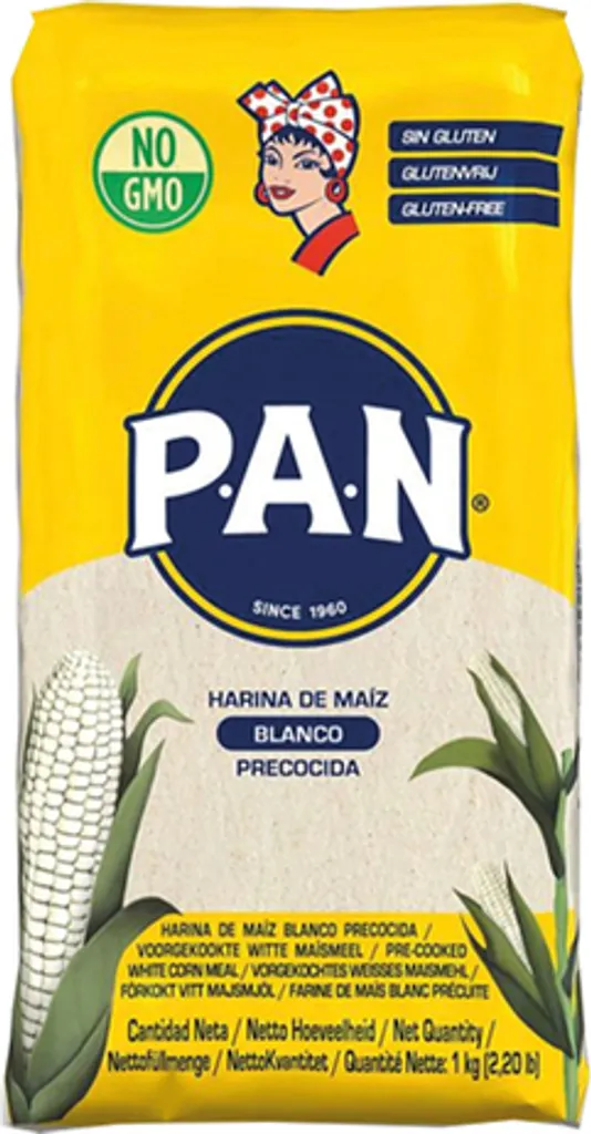 P.A.N Precooked White Corn Flour 1 Kg