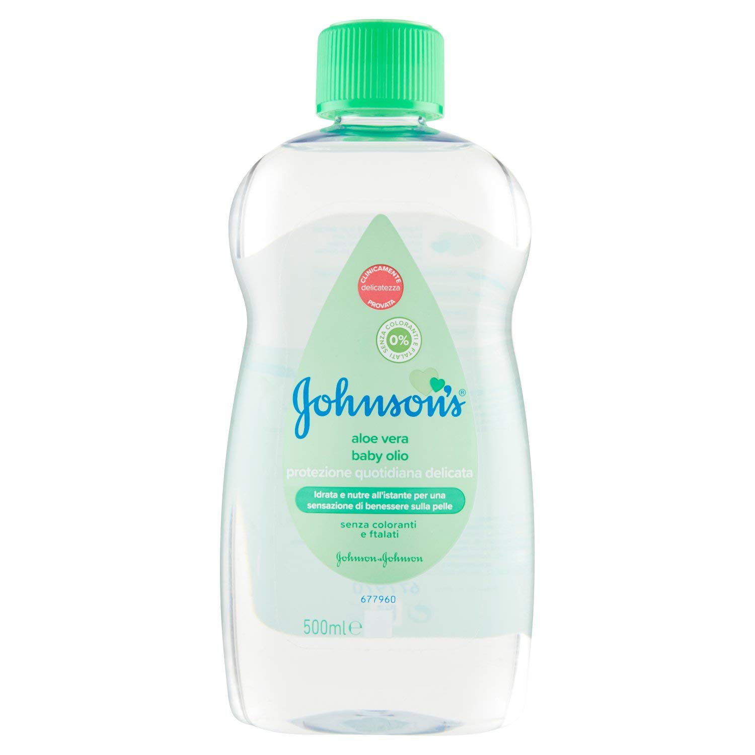 Johnson\'s Baby Moisturizing Oil for Children and Babies with Aloe Vera 500 ml